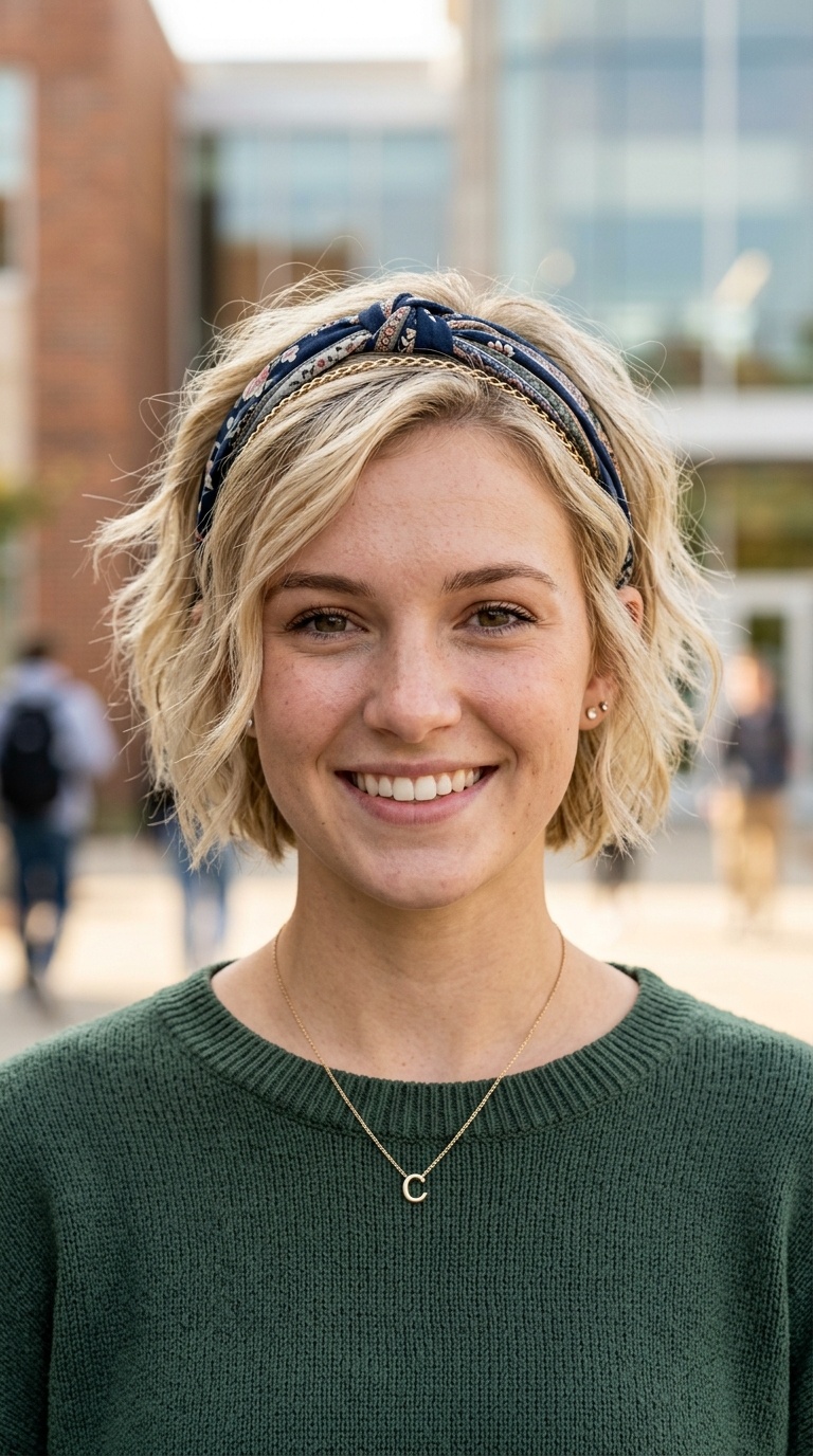 Headband and Accessories Look