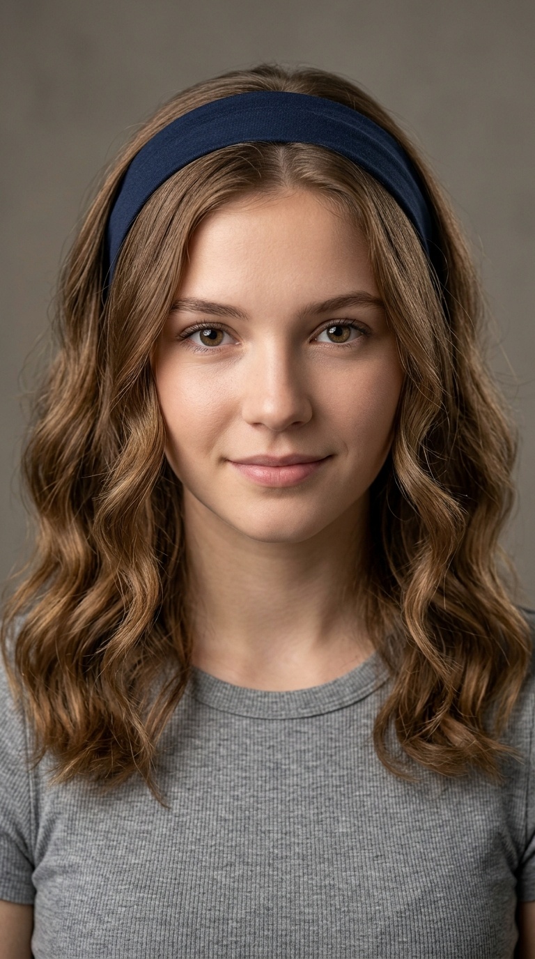 Headband and Loose Waves