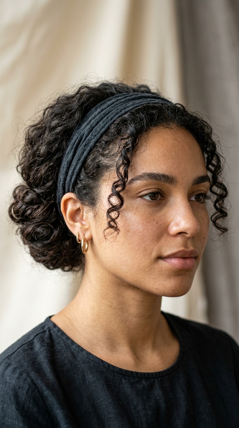 Headband Tucked Roll