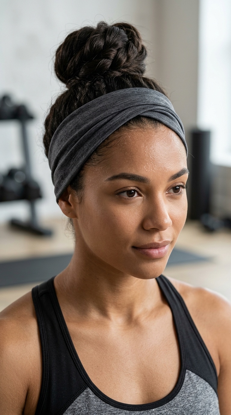 Headband-Wrapped Bun