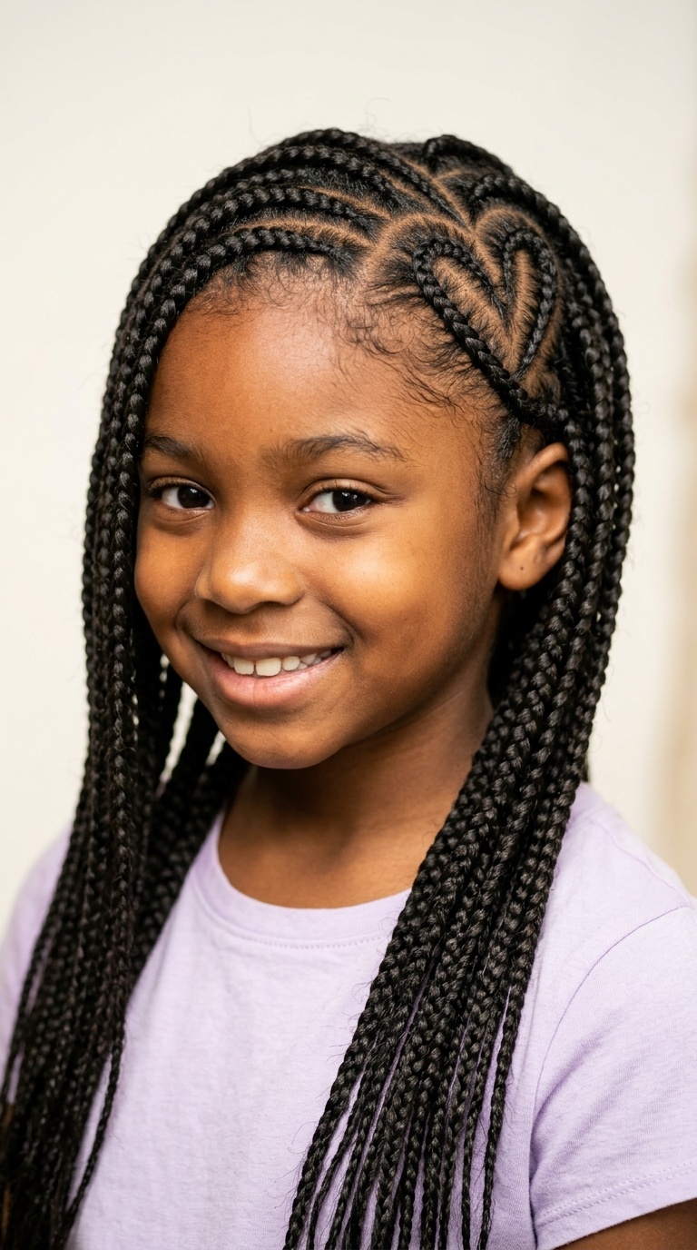 Heart and Box Braid Combo