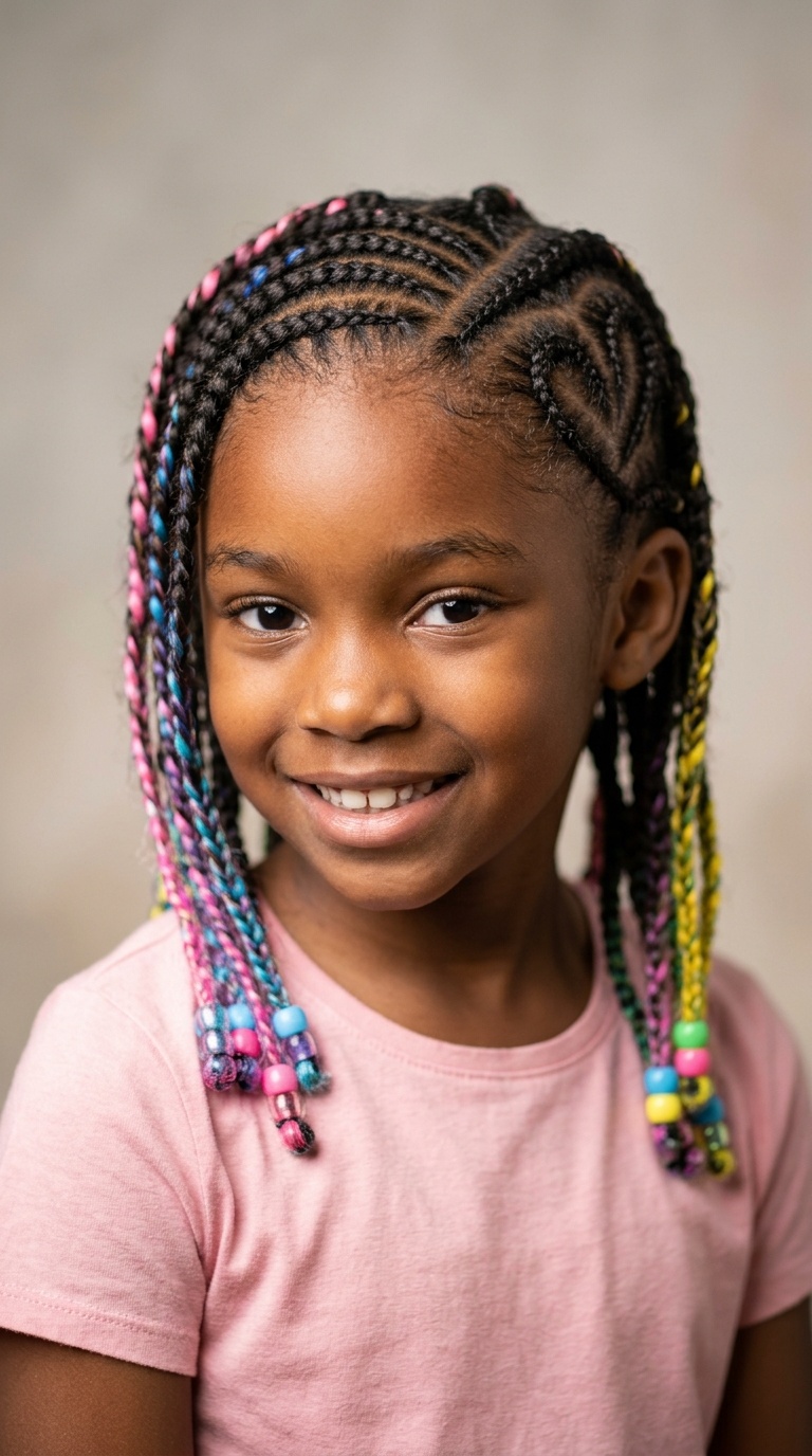 Heart Design with Colorful Extensions