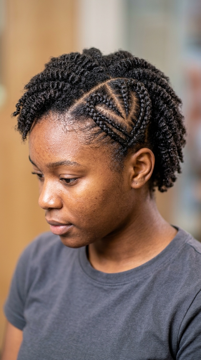 Heart-Shaped Braid Detail