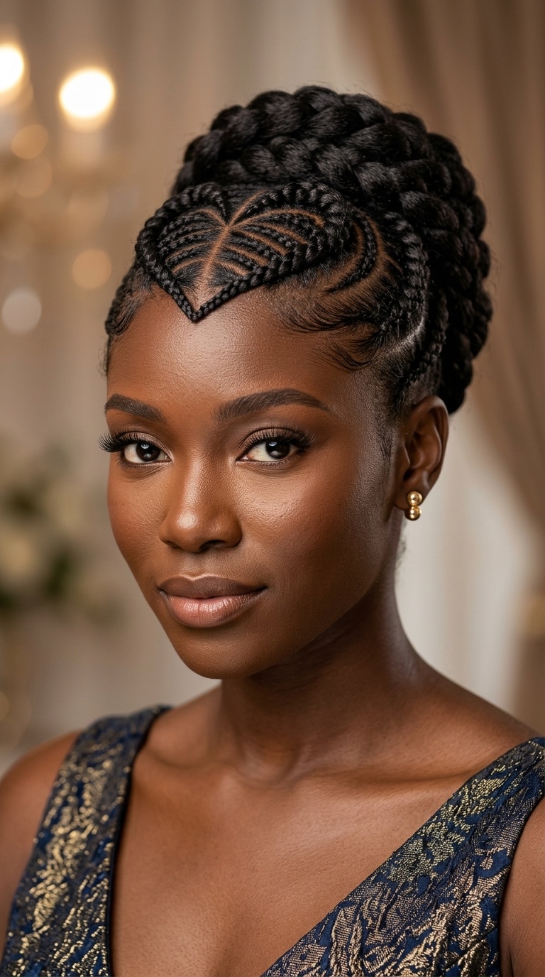 Heart-Shaped Braided Detail
