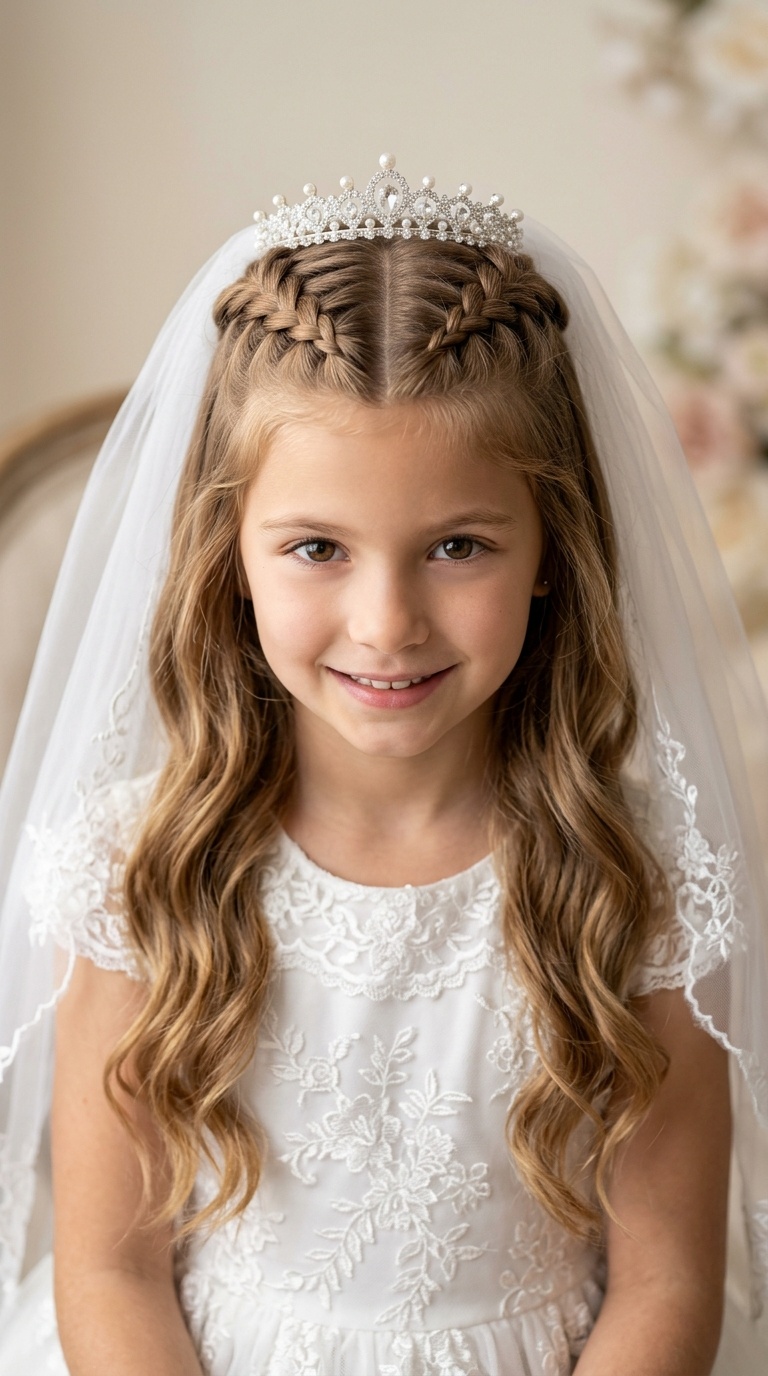Heart-Shaped Braided Half-Up