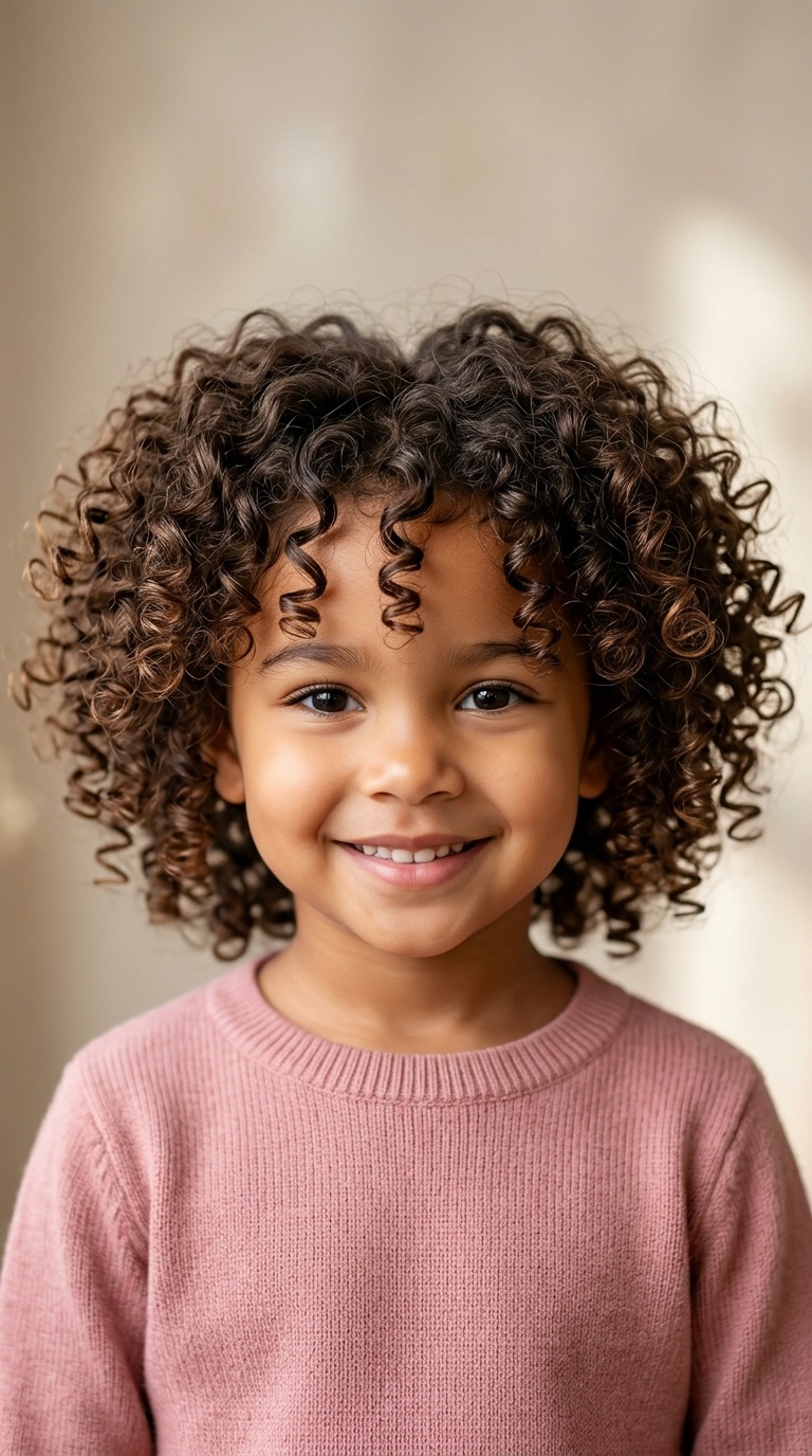 Heart-Shaped Curly Cut
