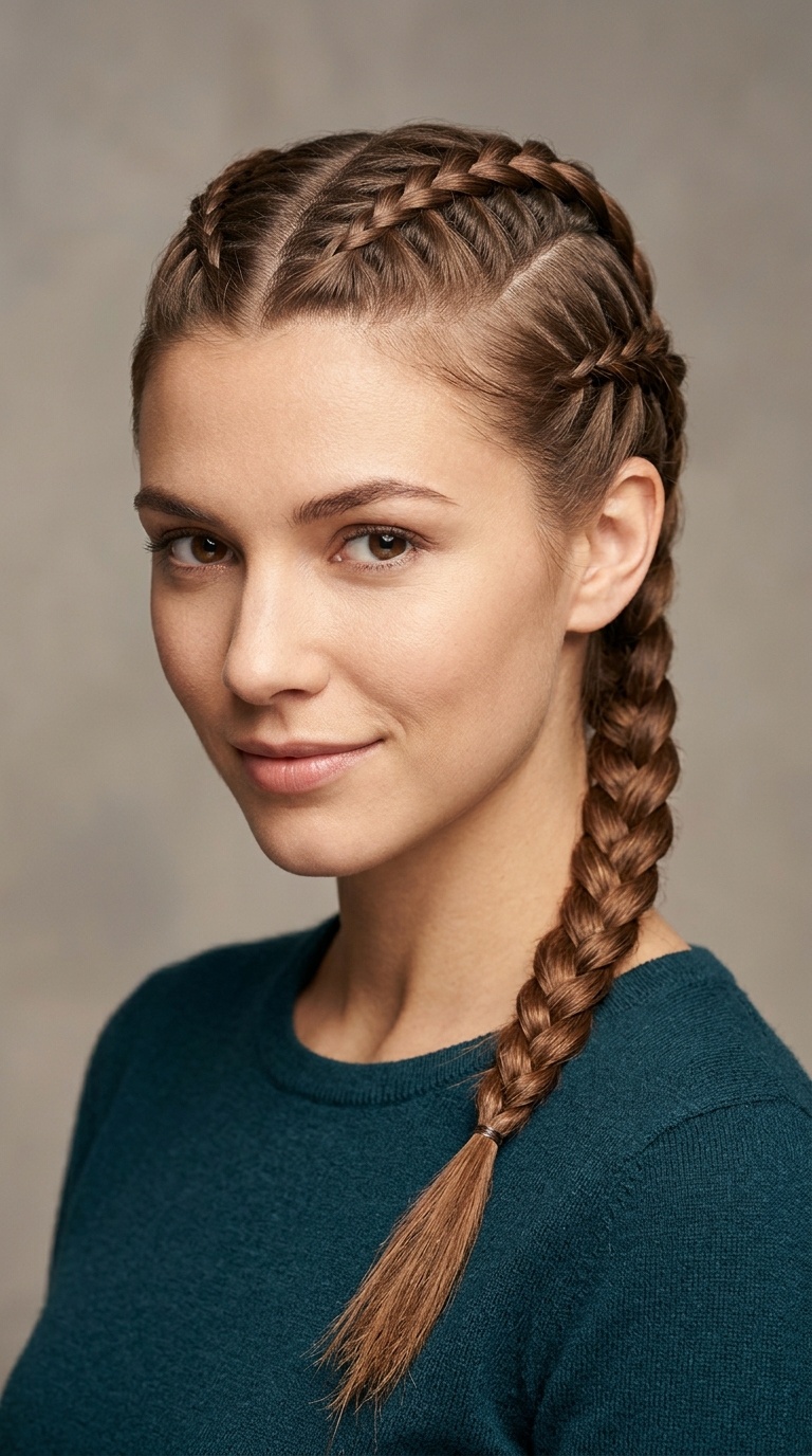 Heart-Shaped French Braid