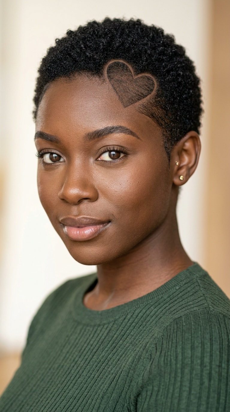 Heart-Shaped Hairline Design