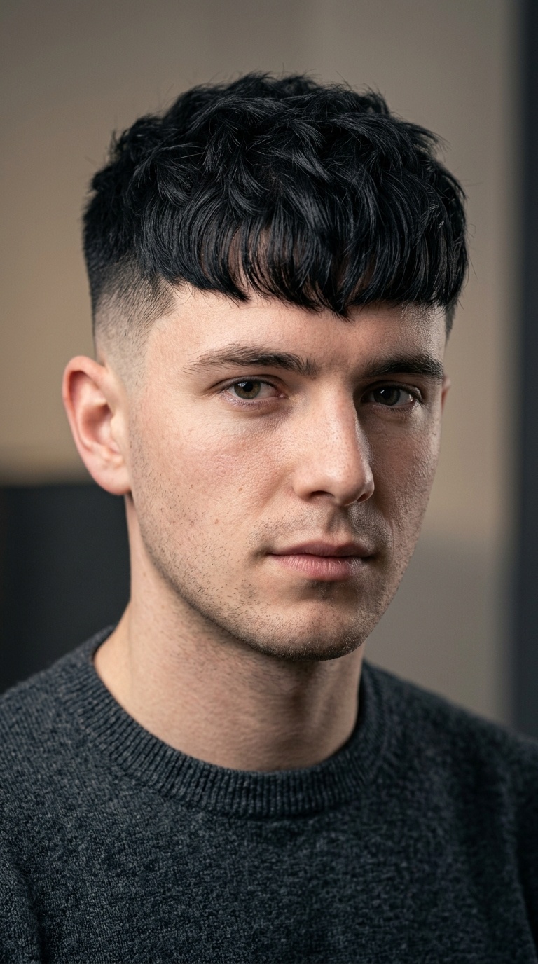 Heavy Fringe Crop with Temp Fade