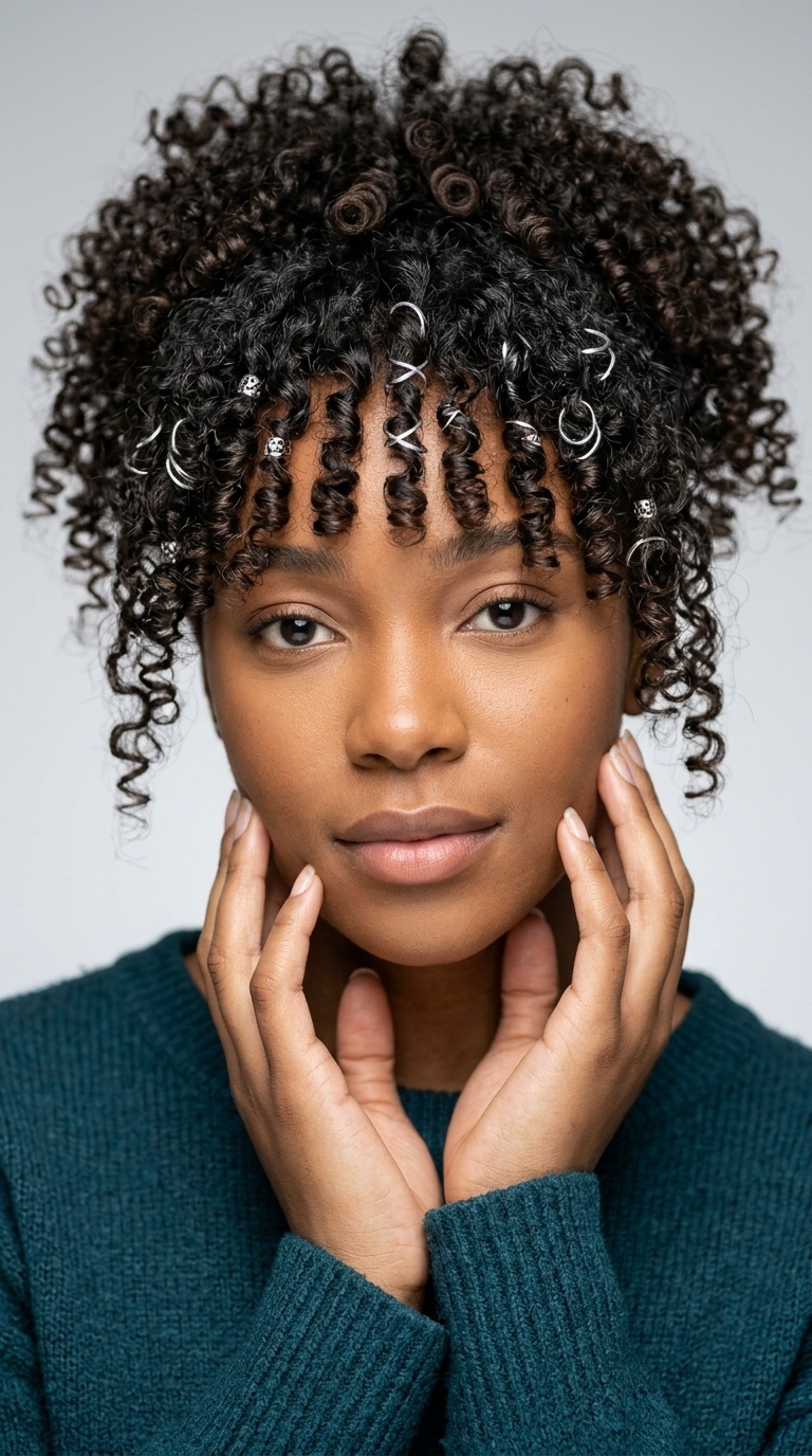 Heavy Fringe with Sculpted Rings