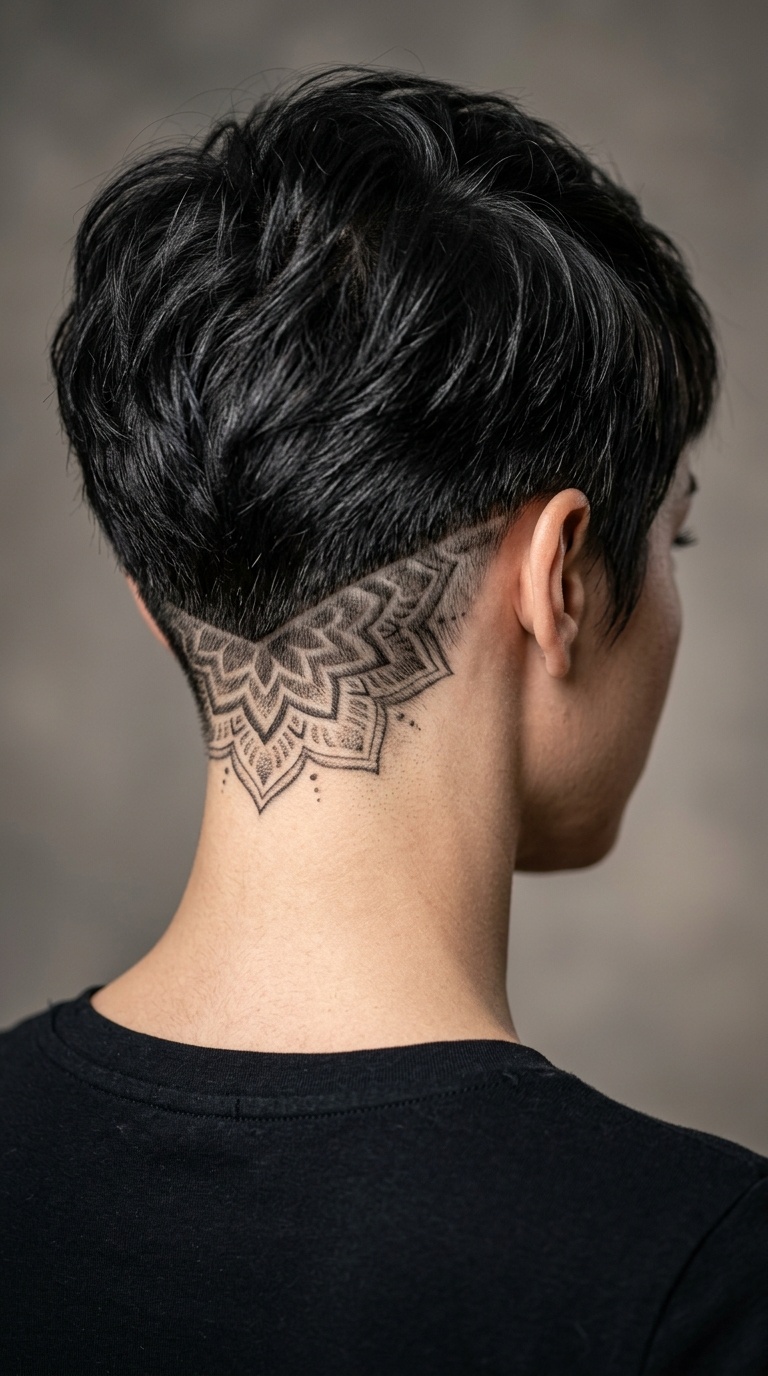 Hidden Mandala Nape Design
