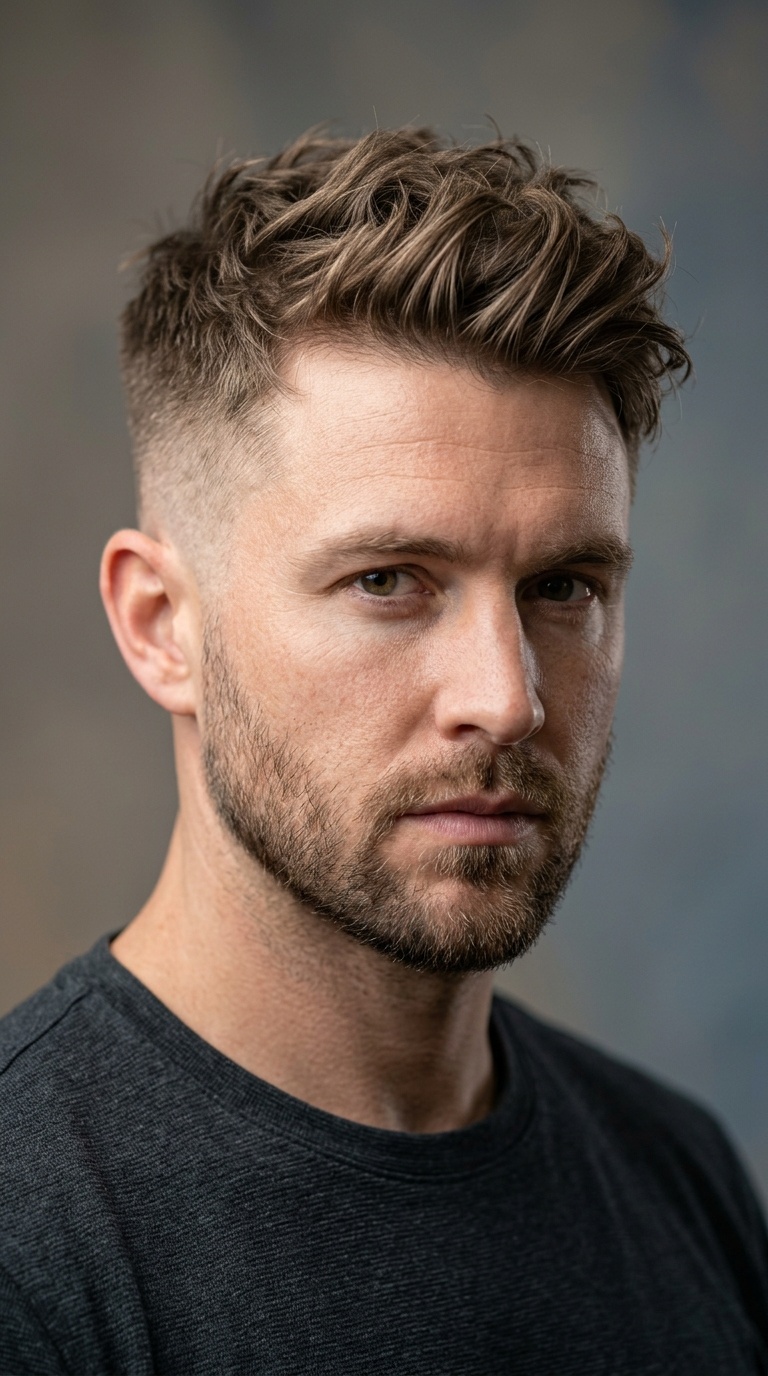 High and Tight Messy Fade