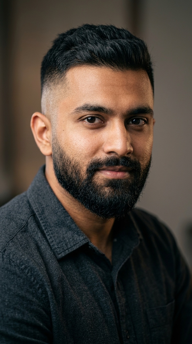 High and Tight with Beard