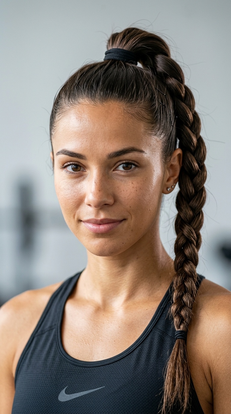 High Braided Ponytail