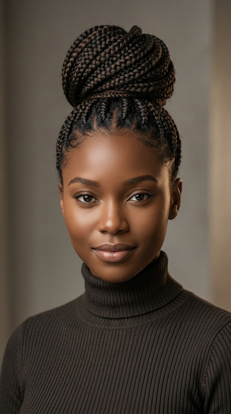 High Braided Top Knot