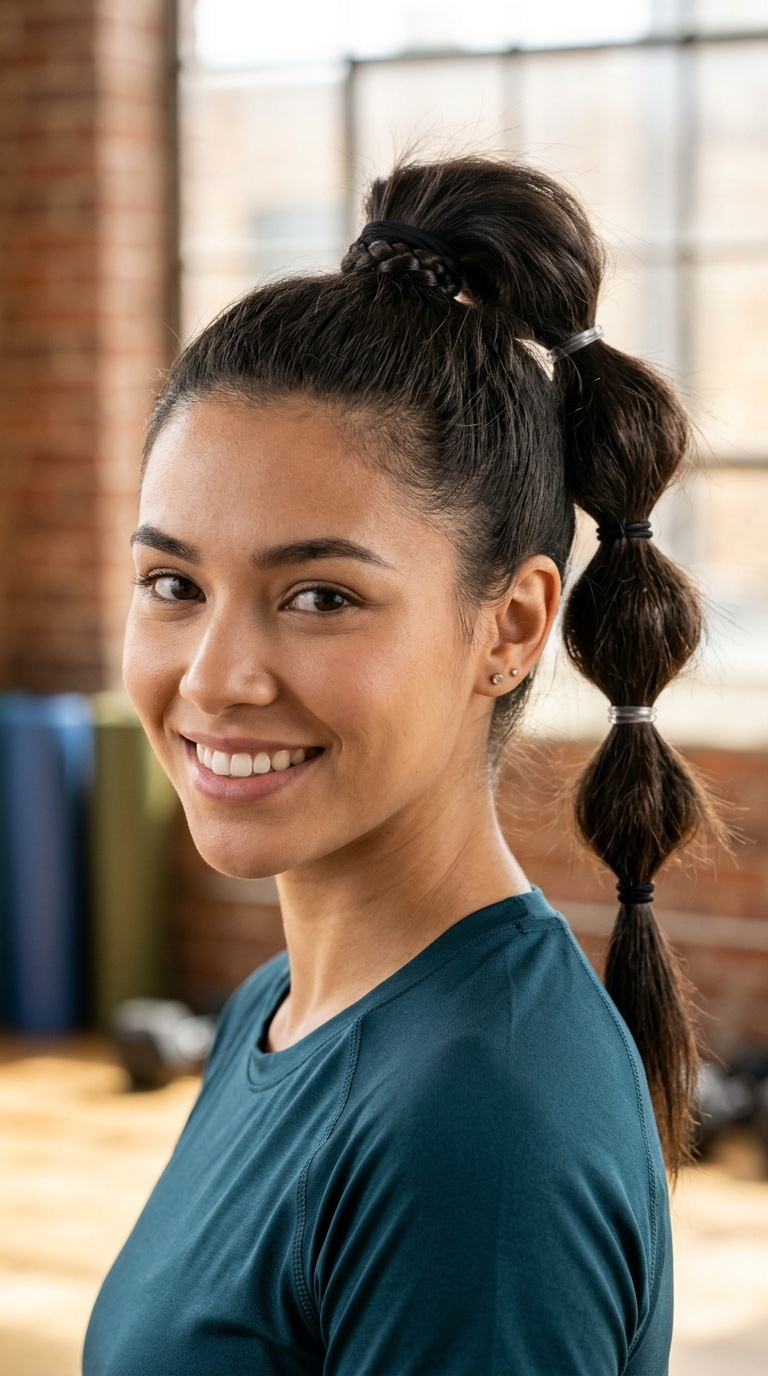 High Bubble Ponytail