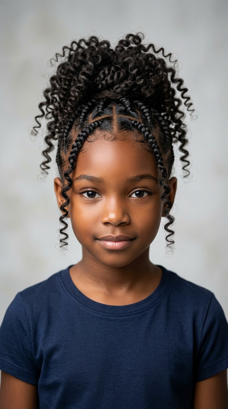 High Crown with Curly Tendrils