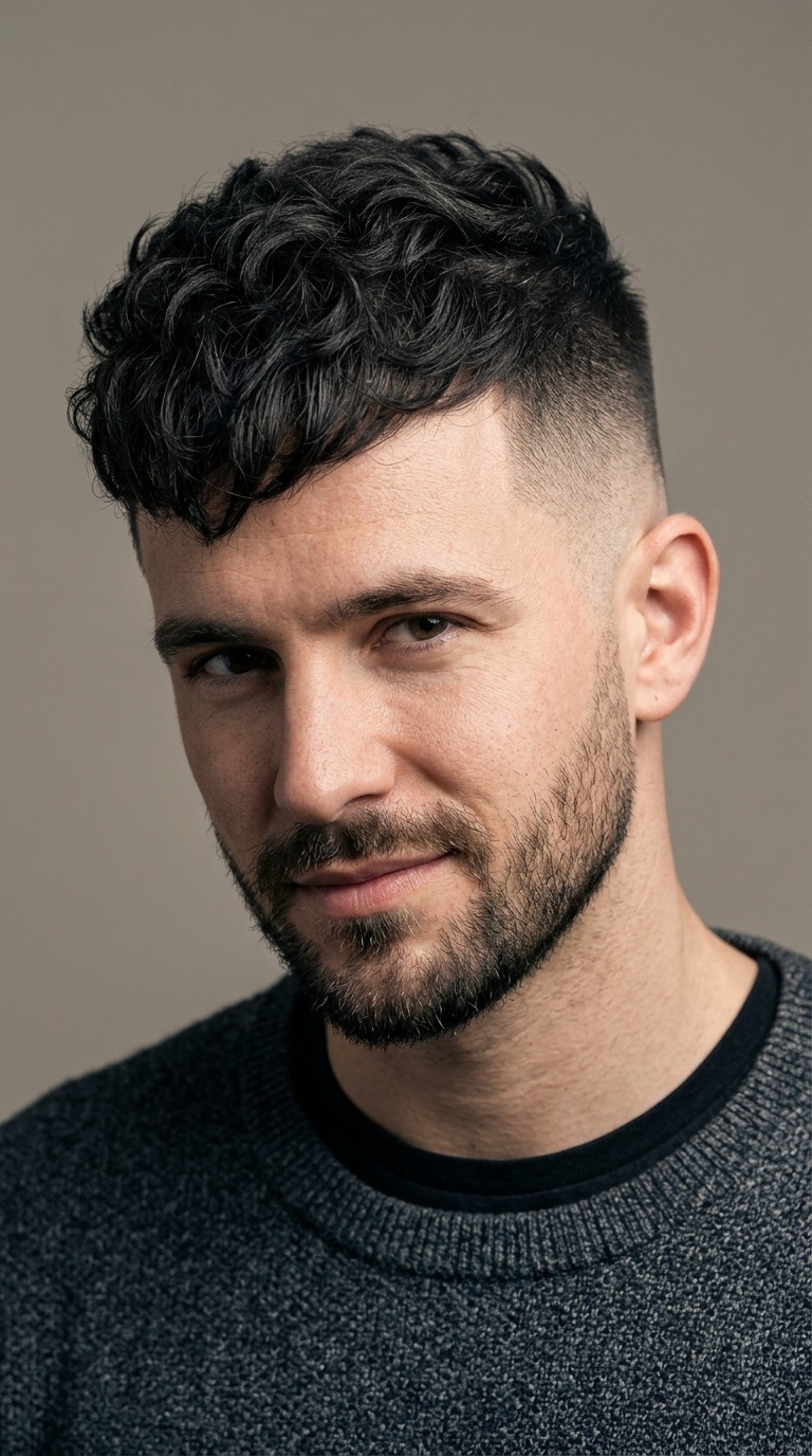 High Fade with Textured Top