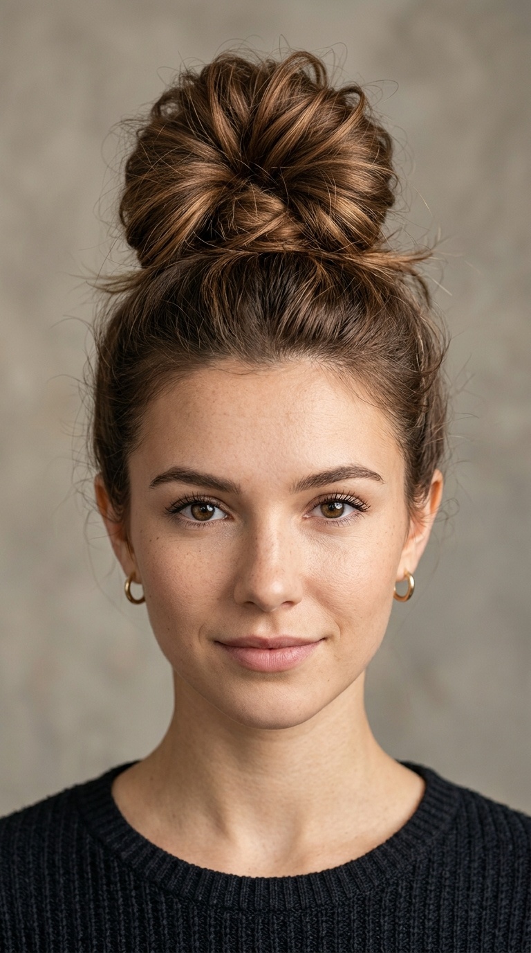 High Messy Top Knot