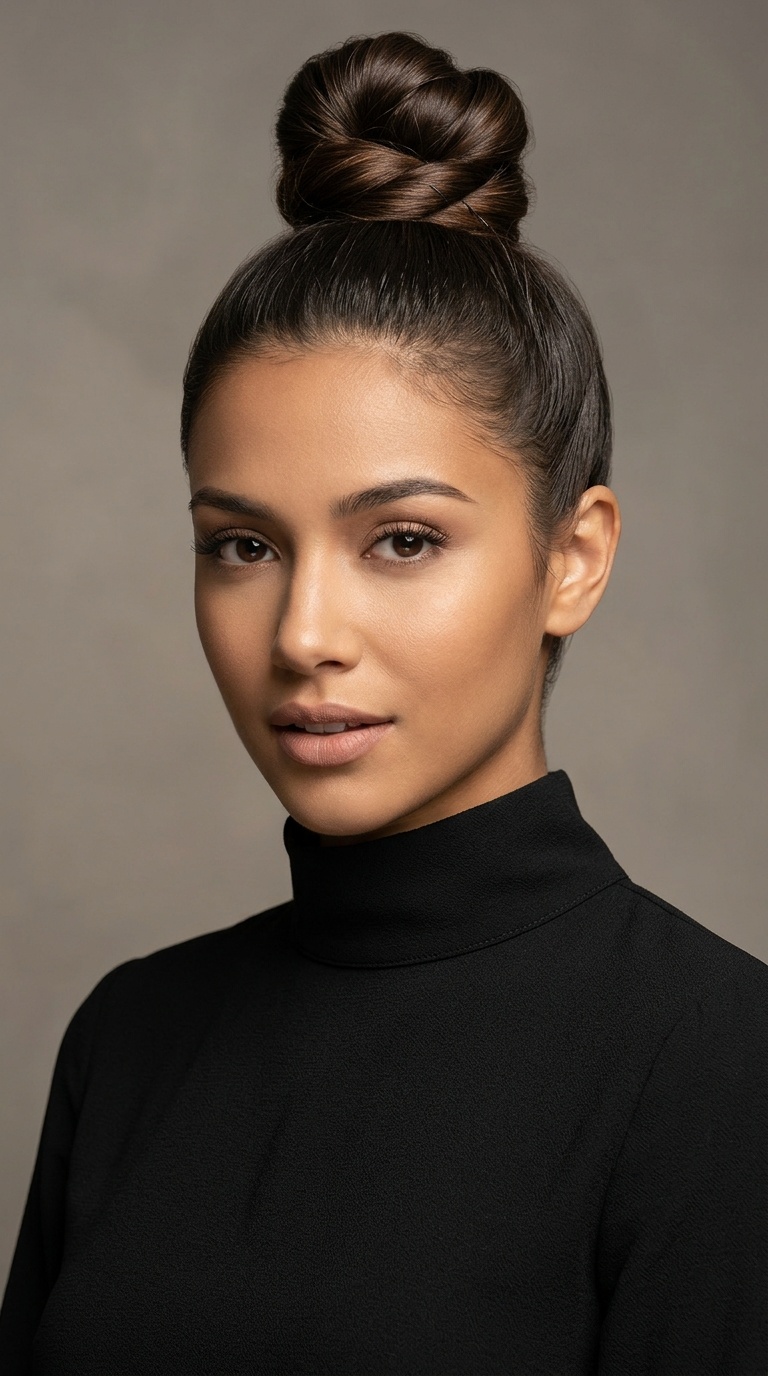 High Neck and the Elegant Top Knot