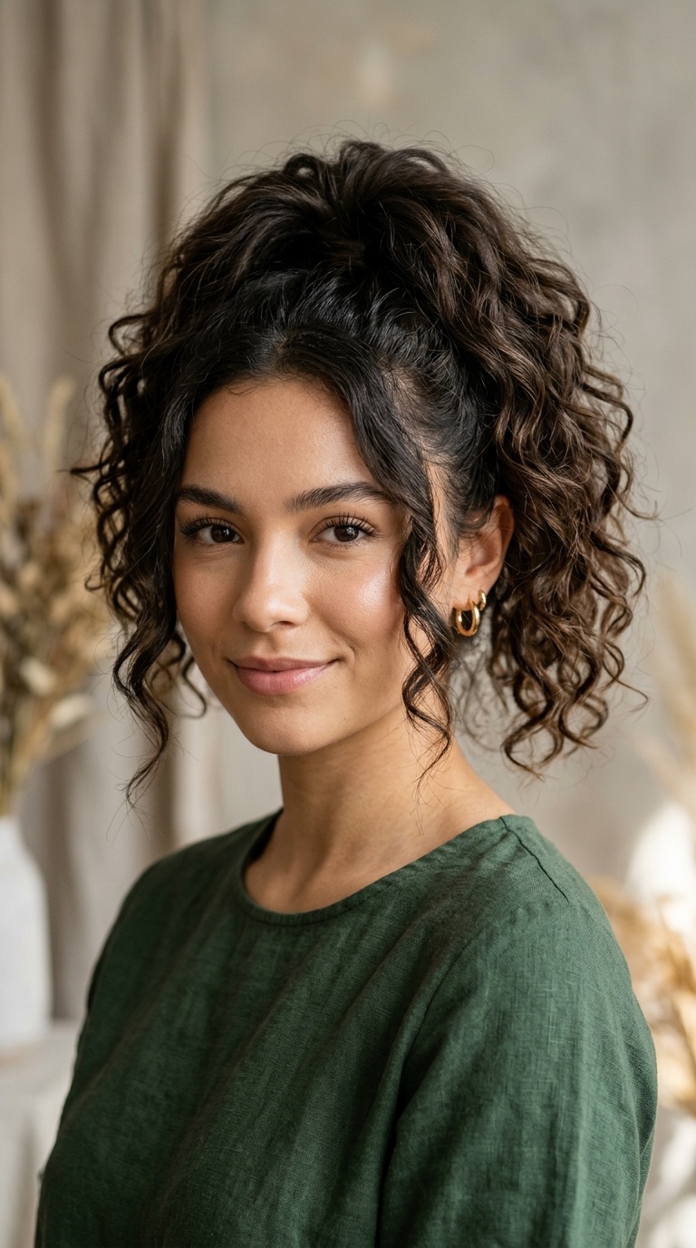 High Pineapple Ponytail