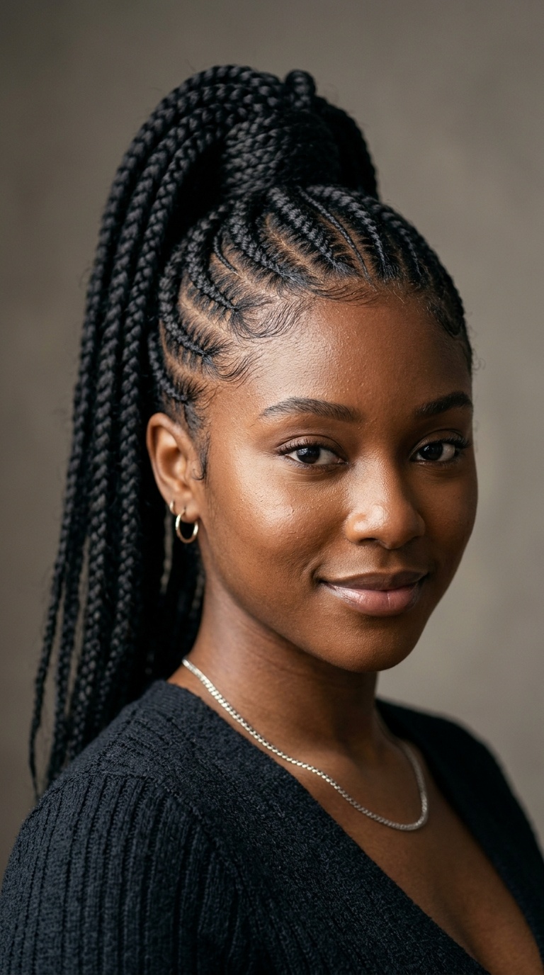 High Ponytail Stitch Rows