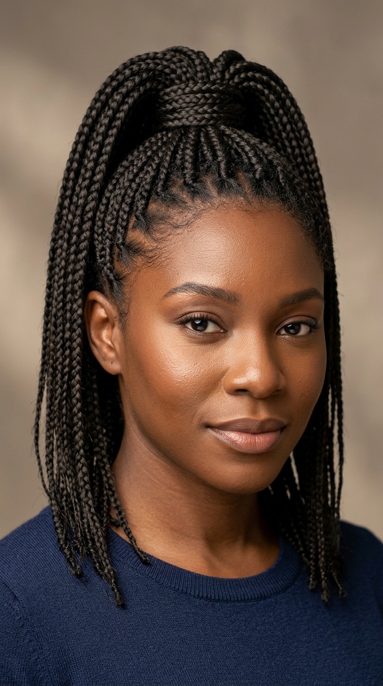 High Ponytail with a Wrap Base