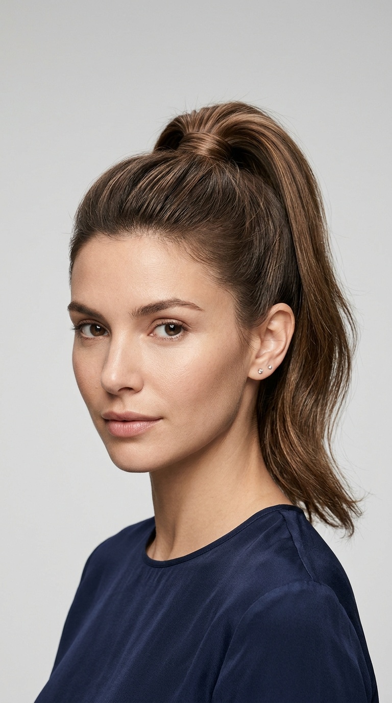 High Ponytail with Root Lift