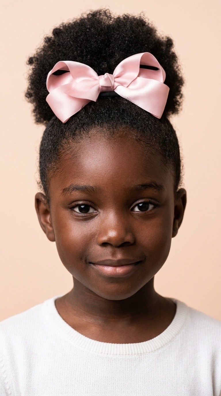 High Puff with Silk Bow