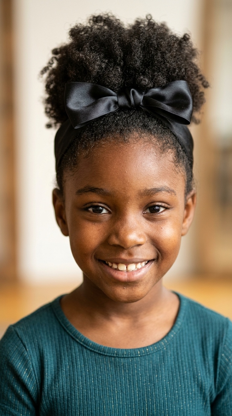 High Puff with Silk Bow