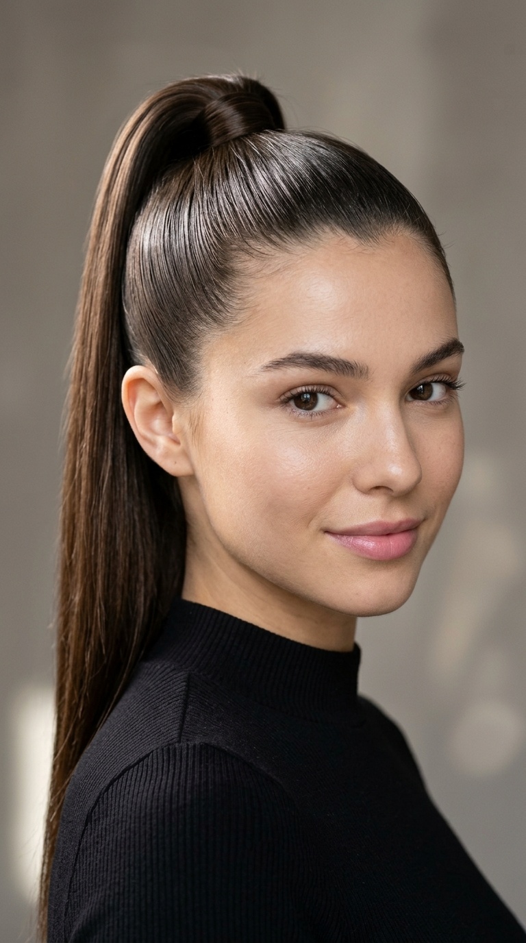 High-Shine High Ponytail