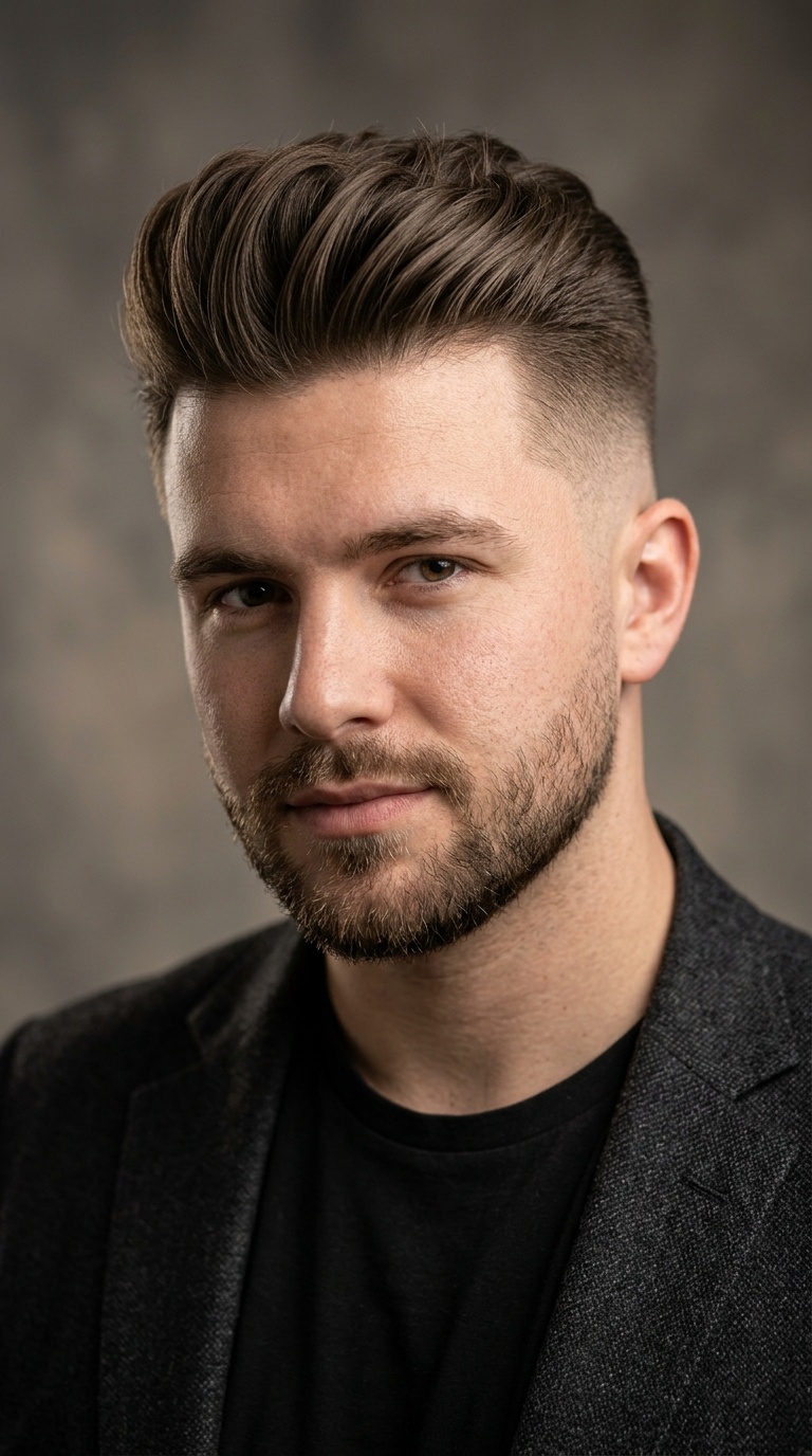 High Skin Fade Pompadour