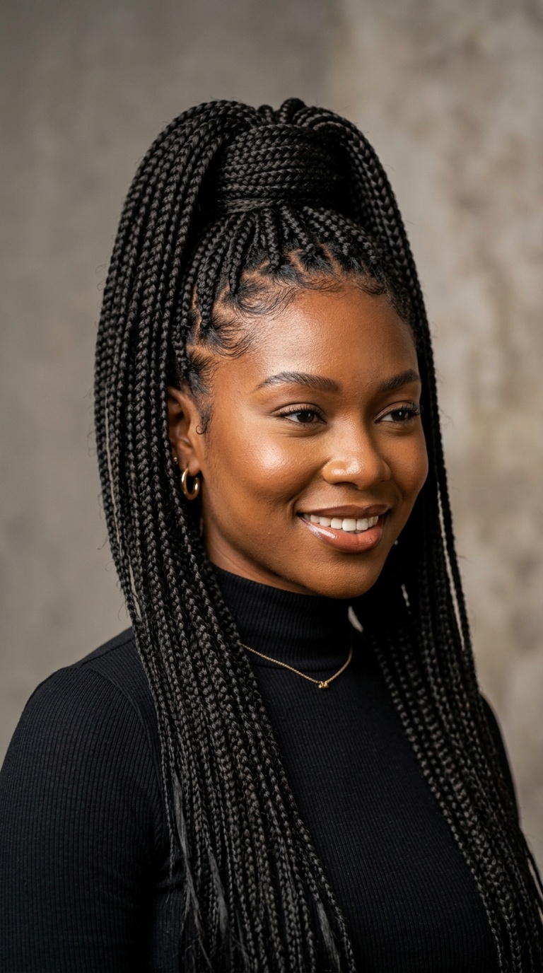 High Sky-High Box Braid Pony