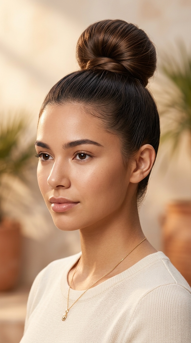 High Sleek Ballerina Bun