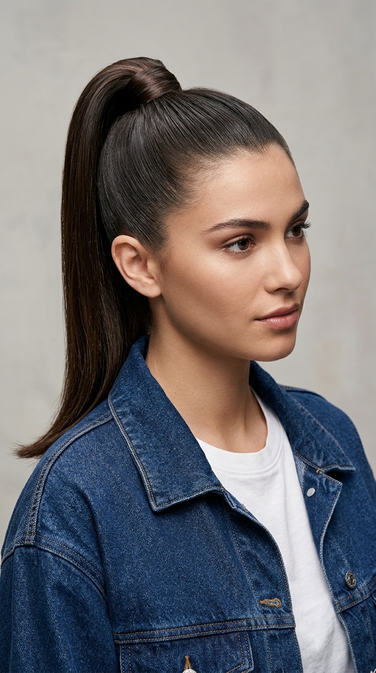 High Sleek Ponytail