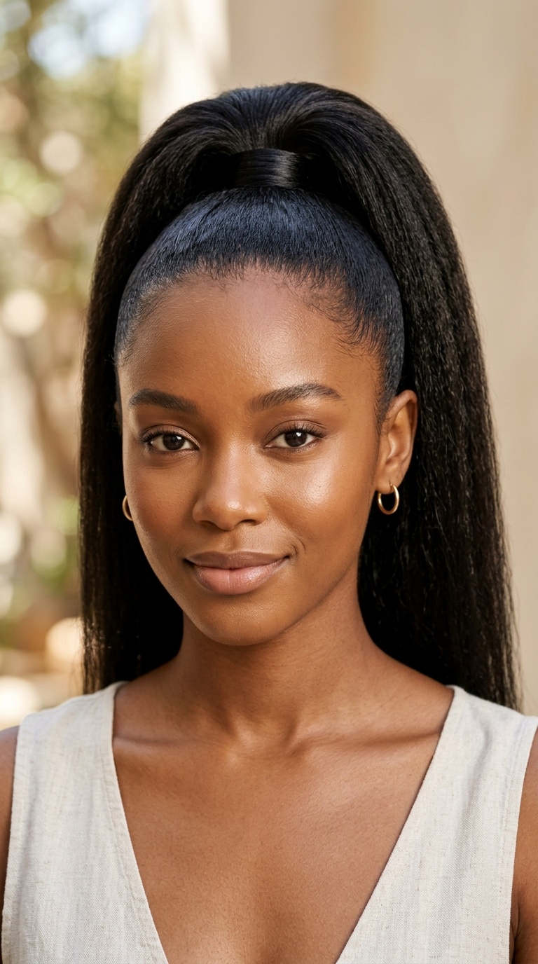 High Sleek Ponytail