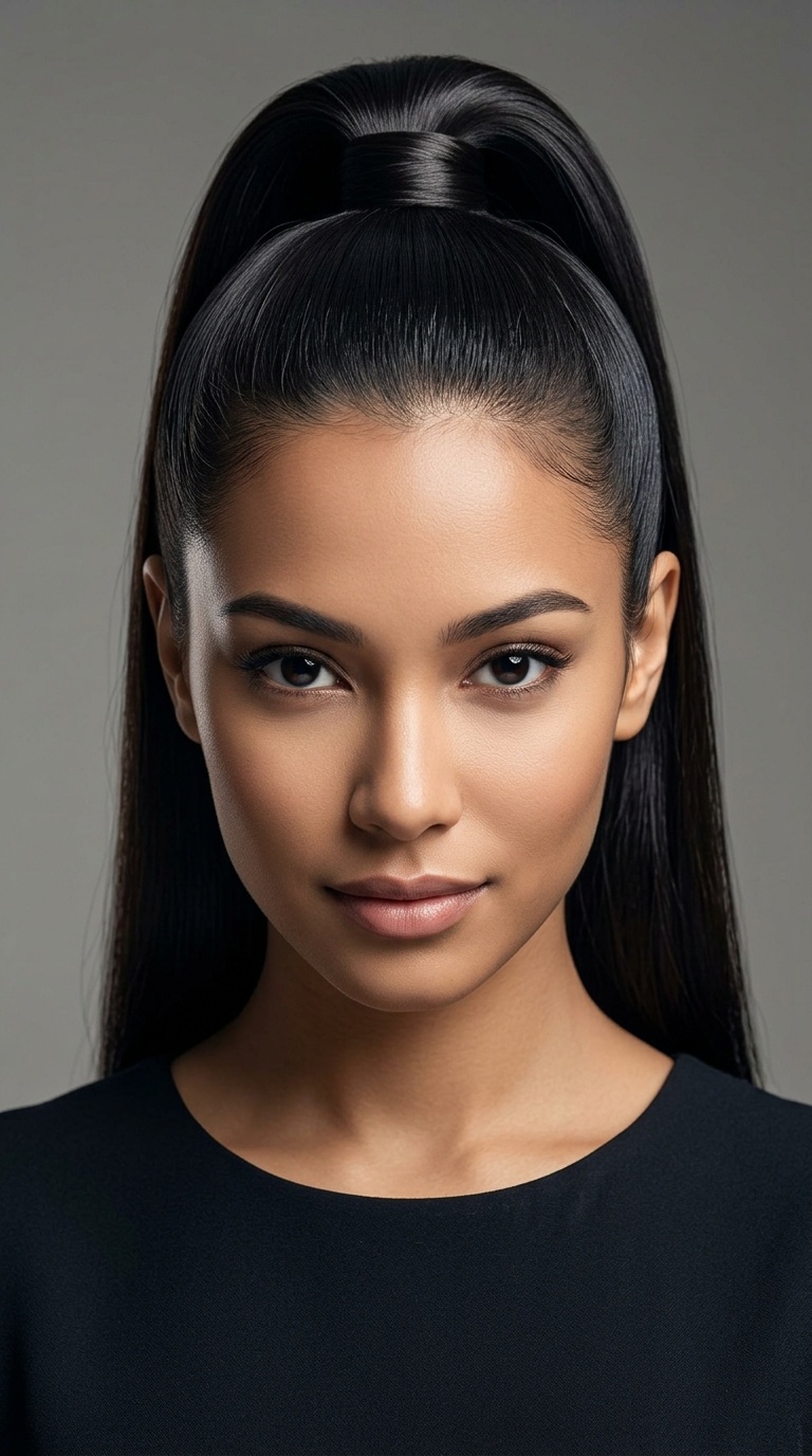 High Sleek Ponytail