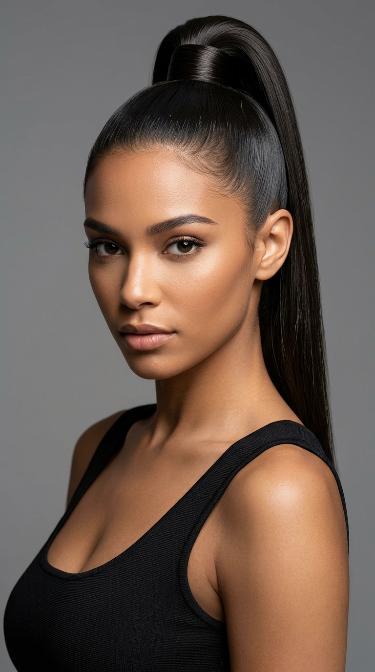 High Sleek Ponytail