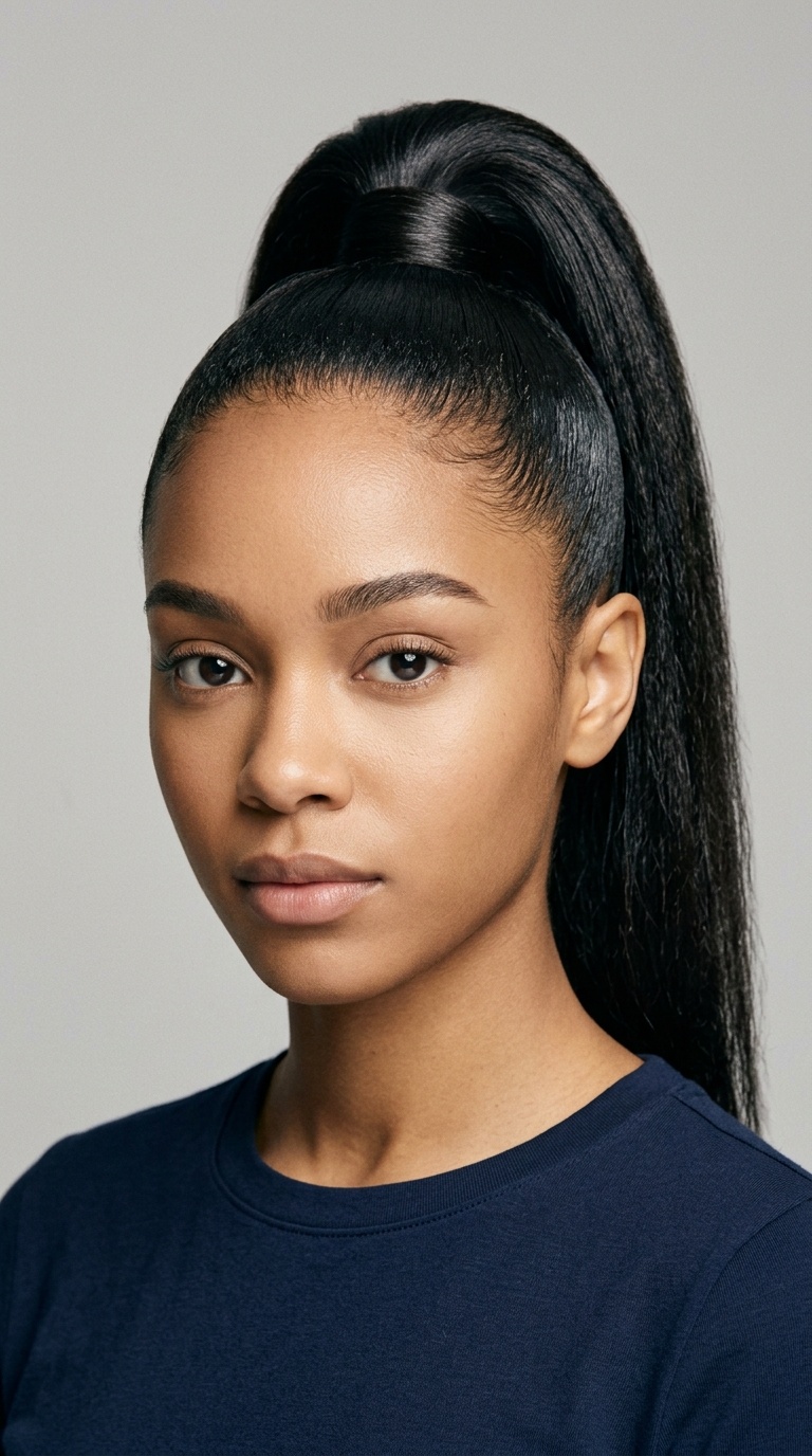 High Sleek Ponytail