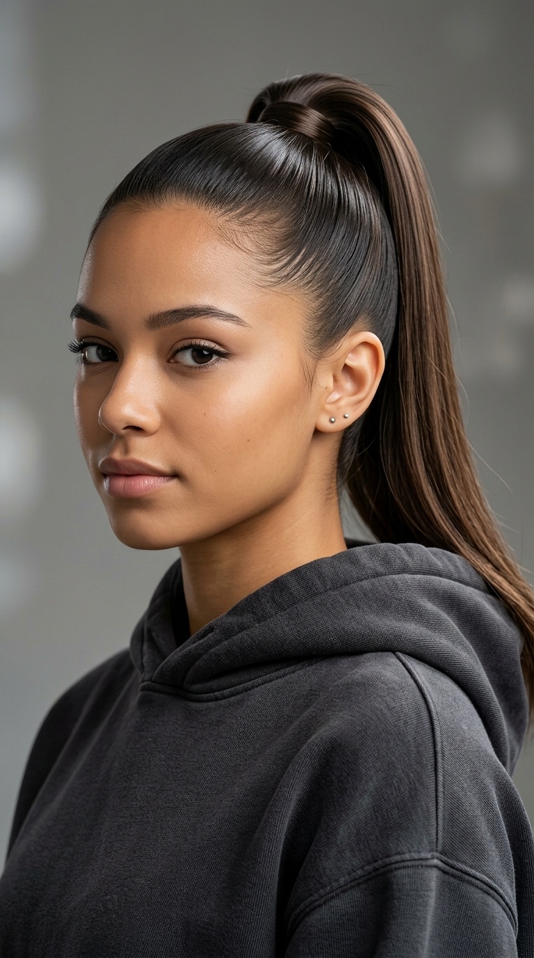 High Sleek Ponytail
