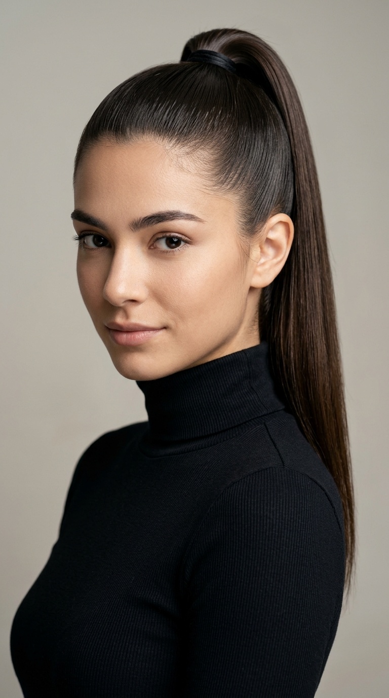 High Sleek Ponytail