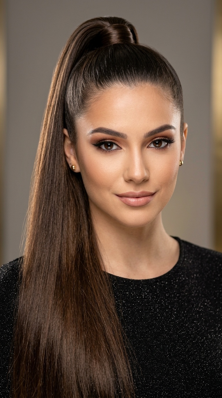 High Sleek Ponytail