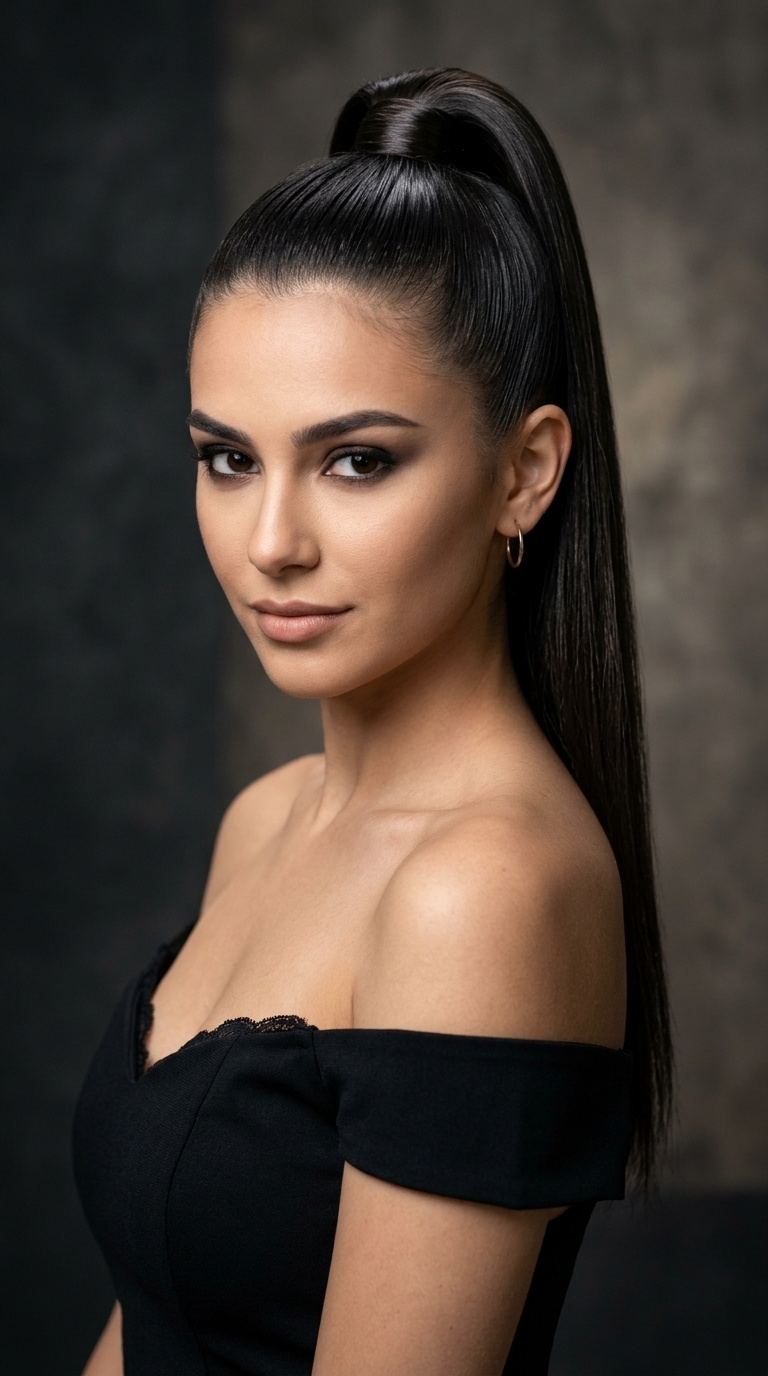 High Sleek Ponytail