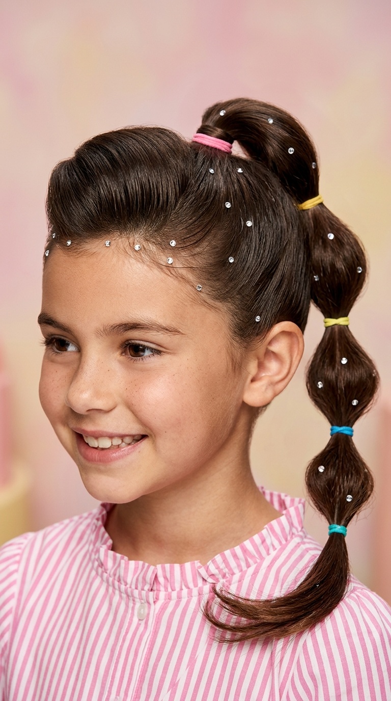 High Swoop with Bubble Accents