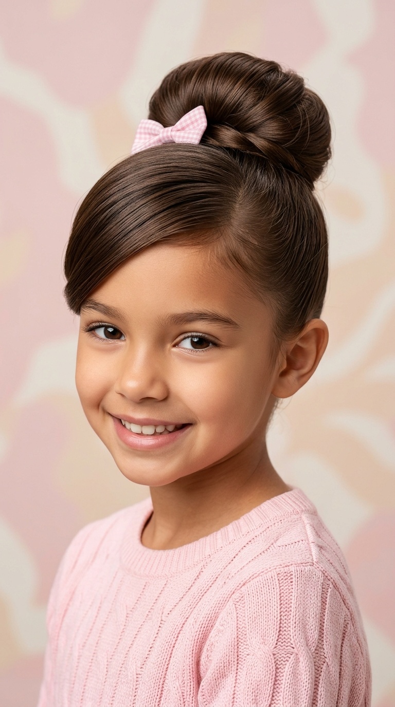 High Swoop with Tucked Ends (Faux Bun)
