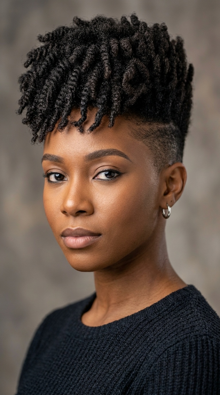 High Top Fade with Sponge Twists