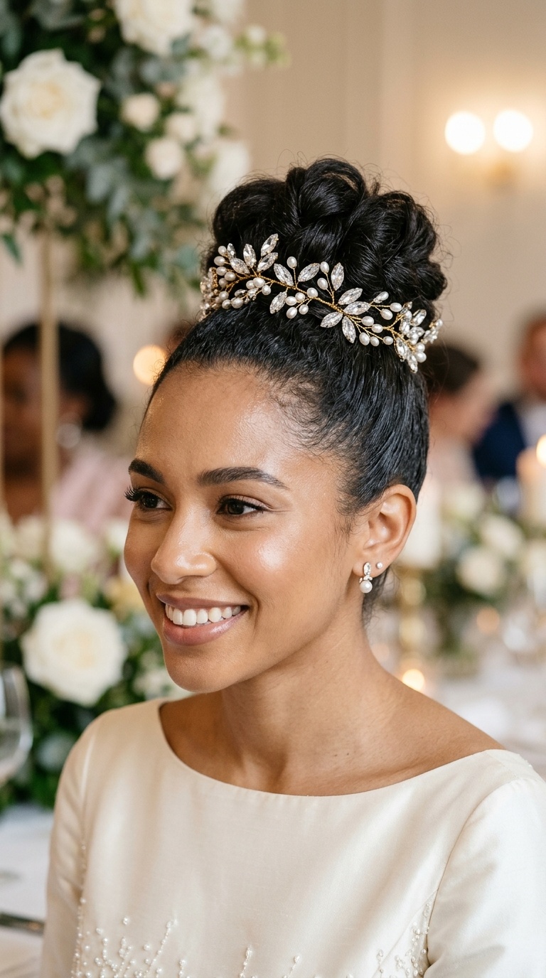 High Top Knot with Accessories