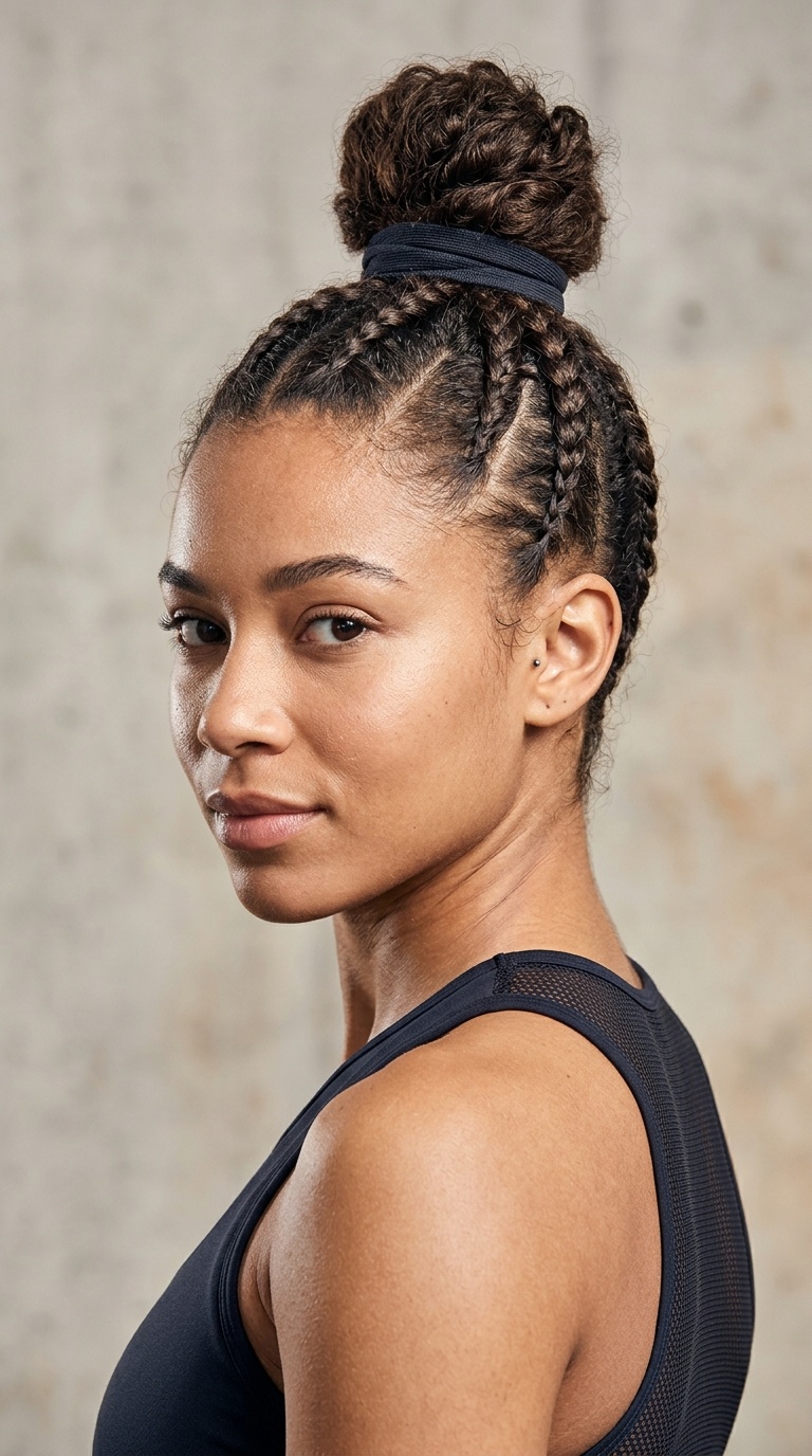 High Top Knot with Under-Braid