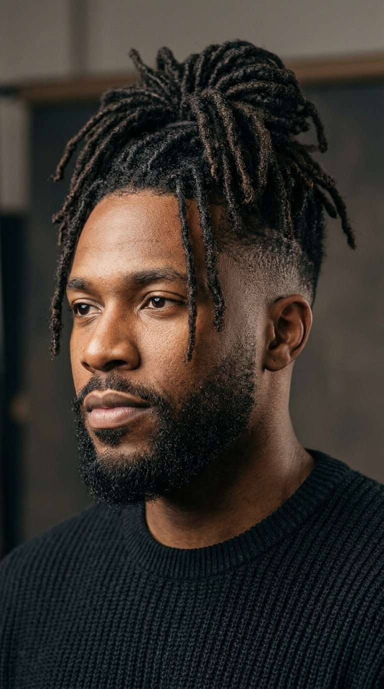 High-Top Locs with Temp Fade