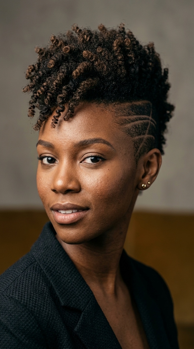 High-Top Mohawk with Surgical Lines
